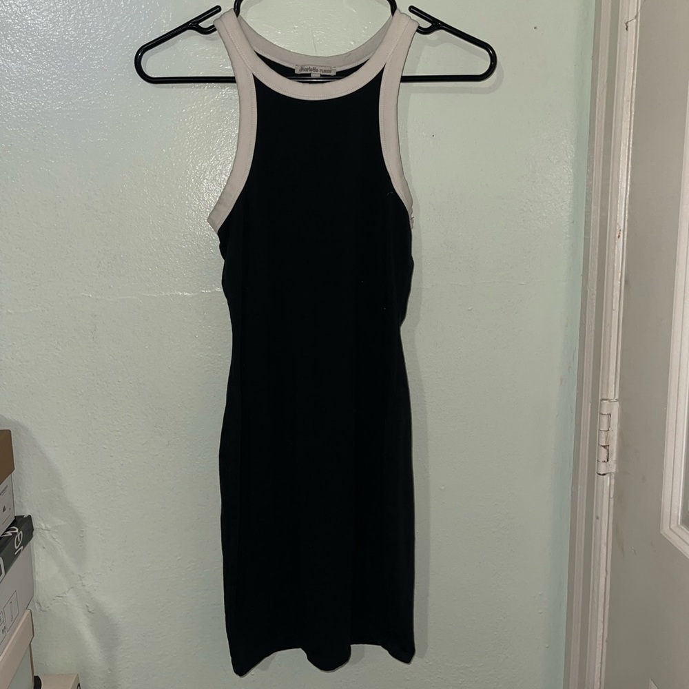 black and white charlotte russe dress size xs